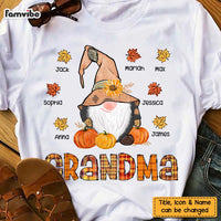 Personalized Fall Gnomes Grandma T Shirt AG262 30O47 thumb 1