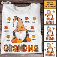 Personalized Fall Gnomes Grandma T Shirt AG262 30O47 thumb 1
