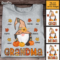 Personalized Fall Gnomes Grandma T Shirt AG262 30O47 thumb 1