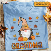 Personalized Fall Gnomes Grandma T Shirt AG262 30O47 thumb 1