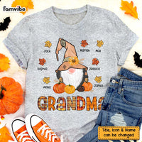 Personalized Fall Gnomes Grandma T Shirt AG262 30O47 thumb 1