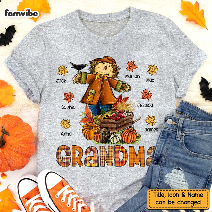 Personalized Blessed To Be Called Grandma Happy Fall Season T Shirt AG244 58O47 1