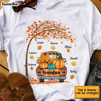 Personalized Thanksful Grandma Hello Fall Truck T Shirt AG245 58O34 thumb 1