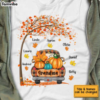 Personalized Thanksful Grandma Hello Fall Truck T Shirt AG245 58O34 thumb 1
