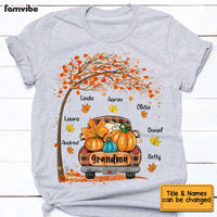 Personalized Thanksful Grandma Hello Fall Truck T Shirt AG245 58O34 thumb 1