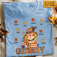 Personalized Hello Fall Grandma Scarecrow T Shirt AG252 58O53 thumb 1