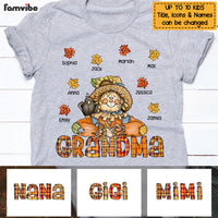 Personalized Hello Fall Thankful Grandma Scarecrow T Shirt AG2410 58O53 thumb 1