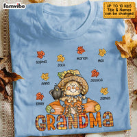 Personalized Hello Fall Thankful Grandma Scarecrow T Shirt AG2410 58O53 thumb 1