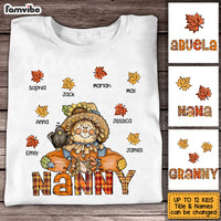 Personalized Hello Fall Thankful Grandma Scarecrow T Shirt AG2410 58O53 thumb 1