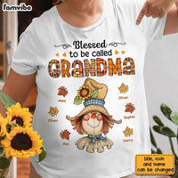 Personalized Fall Scarecrown Grandma T Shirt AG242 30O28 thumb 1