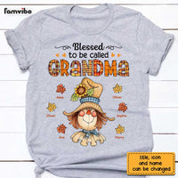 Personalized Fall Scarecrown Grandma T Shirt AG242 30O28 thumb 1