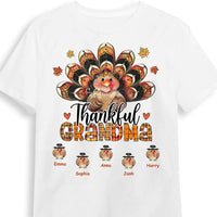 Personalized Thankful Grandma Turkey Fall Season T Shirt AG253 58O28 thumb 1