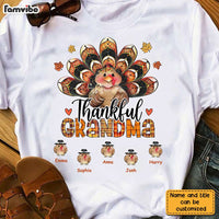 Personalized Thankful Grandma Turkey Fall Season T Shirt AG253 58O28 thumb 1