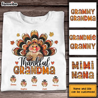 Personalized Thankful Grandma Turkey Fall Season T Shirt AG253 58O28 thumb 1