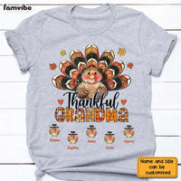 Personalized Thankful Grandma Turkey Fall Season T Shirt AG253 58O28 thumb 1