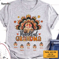 Personalized Thankful Grandma Turkey Fall Season T Shirt AG253 58O28 thumb 1