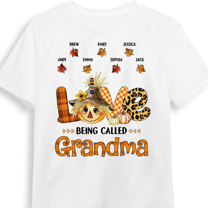 Personalized Love Being Called Grandma Fall T Shirt AG254 32O31 1