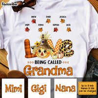 Personalized Love Being Called Grandma Fall T Shirt AG254 32O31 thumb 1