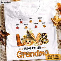 Personalized Love Being Called Grandma Fall T Shirt AG254 32O31 thumb 1