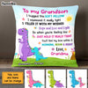 Personalized Dinosaur Grandmasarus Rainbow Hug This Pillow AG254 58O47 1