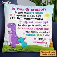 Personalized Dinosaur Grandmasarus Rainbow Hug This Pillow AG254 58O47 thumb 1