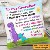 Personalized Dinosaur Grandmasarus Rainbow Hug This Pillow AG254 58O47 thumb 1