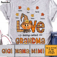 Personalized Fall Grandma T Shirt AG272 23O34 thumb 1