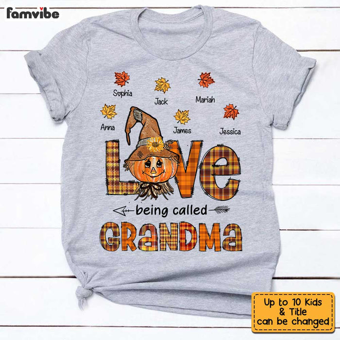 Personalized Fall Grandma T Shirt AG272 23O34 1