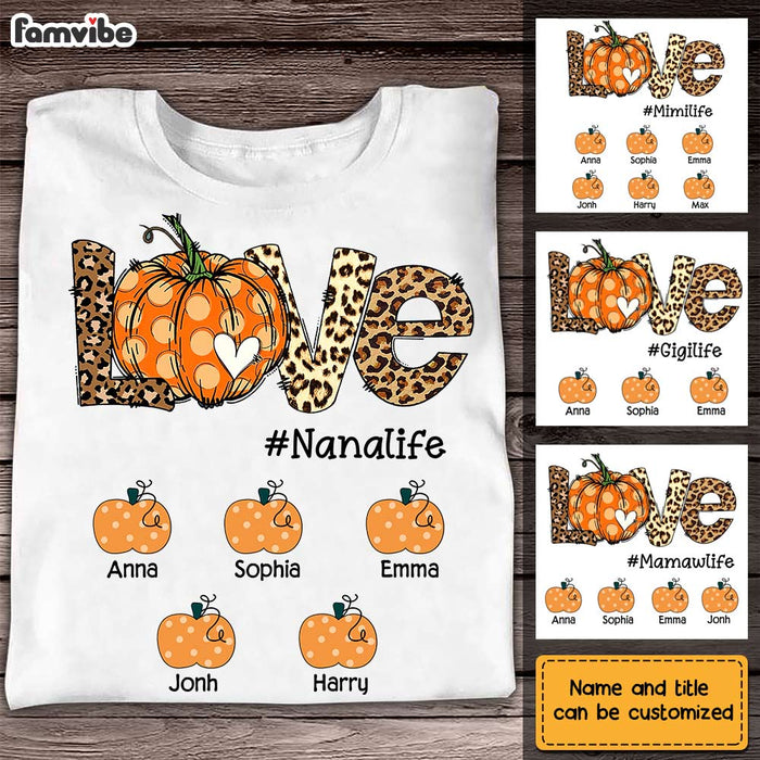 Personalized Grandma Life Fall T Shirt AG255 32O28 1