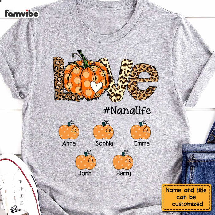 Personalized Grandma Life Fall T Shirt AG255 32O28 1