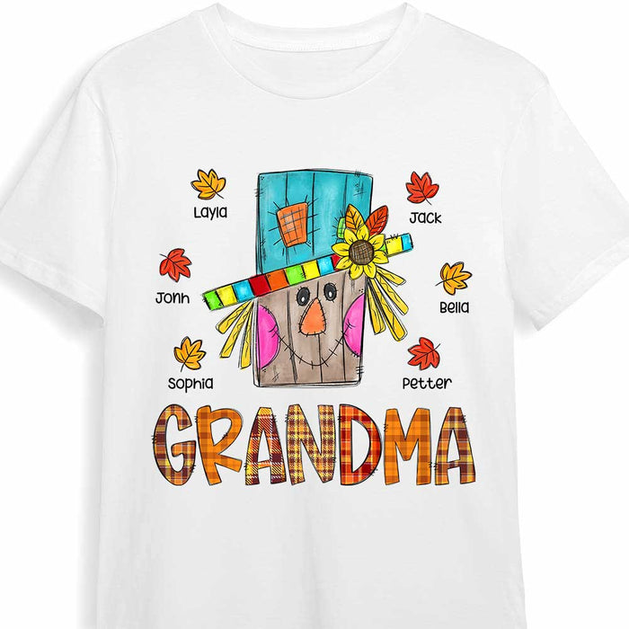 Personalized Grandma Scarecrown Fall T Shirt AG252 30O47 1