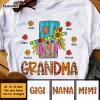 Personalized Grandma Scarecrown Fall T Shirt AG252 30O47 thumb 1