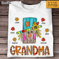 Personalized Grandma Scarecrown Fall T Shirt AG252 30O47 thumb 1