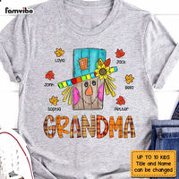 Personalized Grandma Scarecrown Fall T Shirt AG252 30O47 thumb 1
