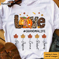 Personalized Grandma Life Fall T Shirt AG301 32O47 thumb 1