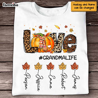 Personalized Grandma Life Fall T Shirt AG301 32O47 thumb 1
