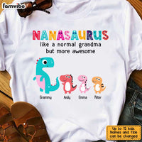 Personalized Dinosaur Grandma T Shirt AG252 85O31 thumb 1