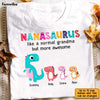 Personalized Dinosaur Grandma T Shirt AG252 85O31 1