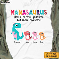 Personalized Dinosaur Grandma T Shirt AG252 85O31 thumb 1