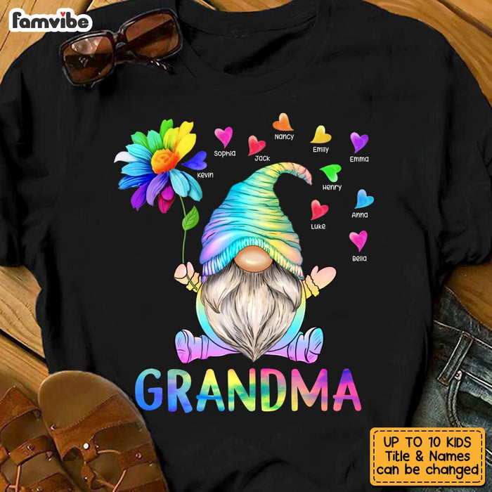 Personalized Gnome Grandma T Shirt AG251 85O53 1