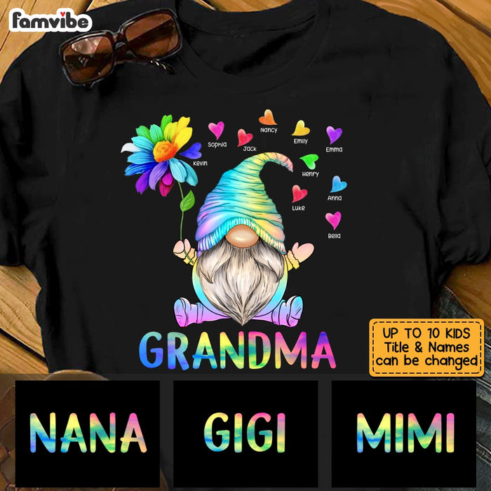 Personalized Gnome Grandma T Shirt AG251 85O53 1