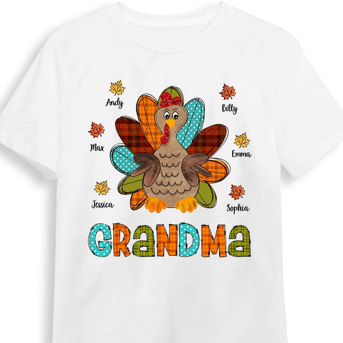 Personalized Fall Turkey Grandma T Shirt AG261 85O31 1