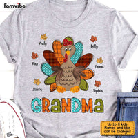 Personalized Fall Turkey Grandma T Shirt AG261 85O31 thumb 1