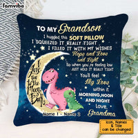 Personalized Grandma Dinosaur On The Moon Pillow AG253 30O34 thumb 1