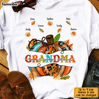 Personalized Fall Pumpkin Grandma T Shirt AG305 32O31 thumb 1
