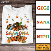 Personalized Fall Pumpkin Grandma T Shirt AG305 32O31 thumb 1