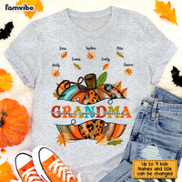 Personalized Fall Pumpkin Grandma T Shirt AG305 32O31 thumb 1