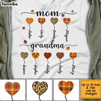 Personalized Fall Grandma Heart T Shirt AG272 32O34 thumb 1