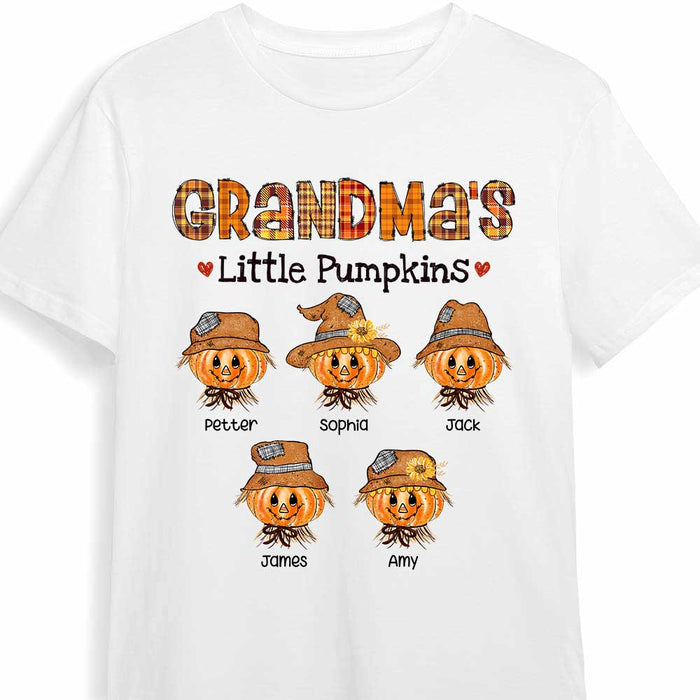 Personalized Scarecrow Happy Fall Grandma T Shirt AG261 58O47 1