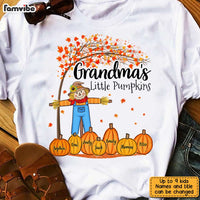 Personalized Fall Grandma Scarecrown Pumpkins T Shirt AG265 30O31 thumb 1